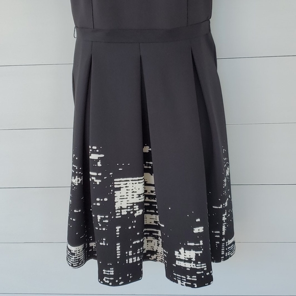 ELIE TAHARI Design Nation Black & White Dress 8 - Picture 2 of 16